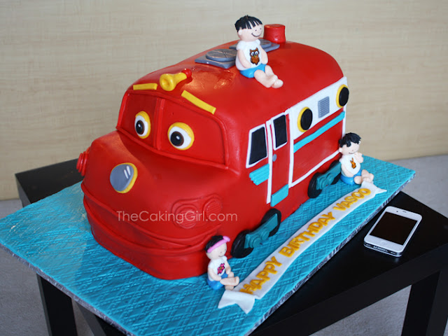 3d sculpted chuggington wilson cake