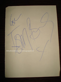 Autografo di Tom Bailey dei Thompson Twins