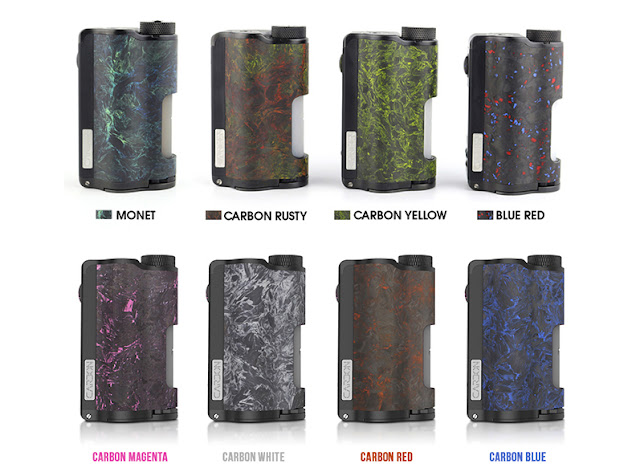 Topside Dual Carbon is  the world's first top fill squonker mod.