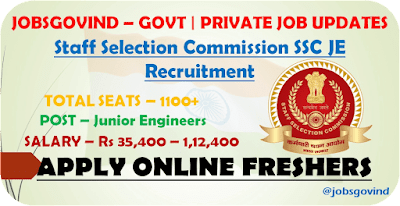 SSC JE Recruitment 2022