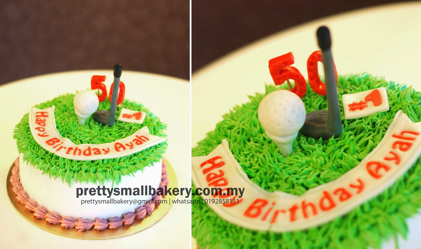 Kek harijadi untuk golfer - Prettysmallbakery