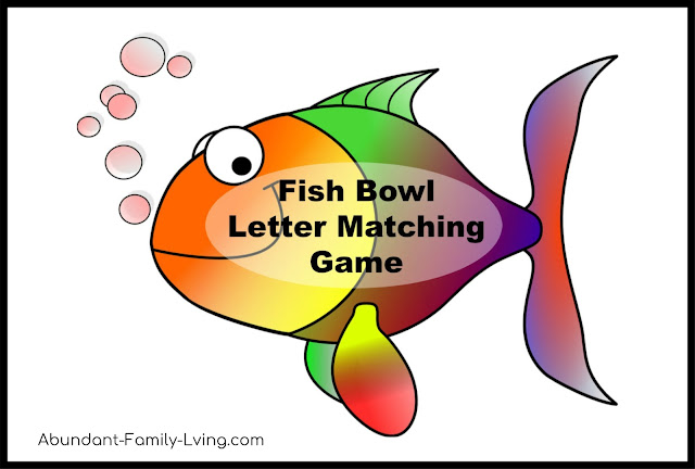 Fish Bowl Letter Matching Game