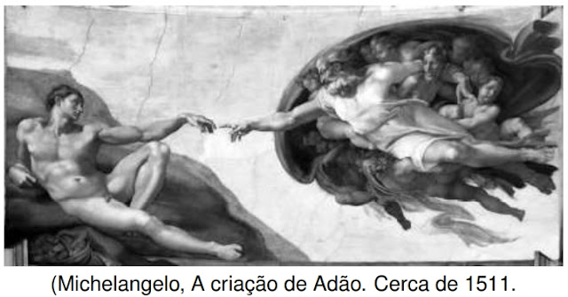 Michelangelo, A criação de Adão. Cerca de 1511