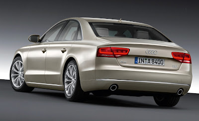 2011 Audi A8 Rear Angle View