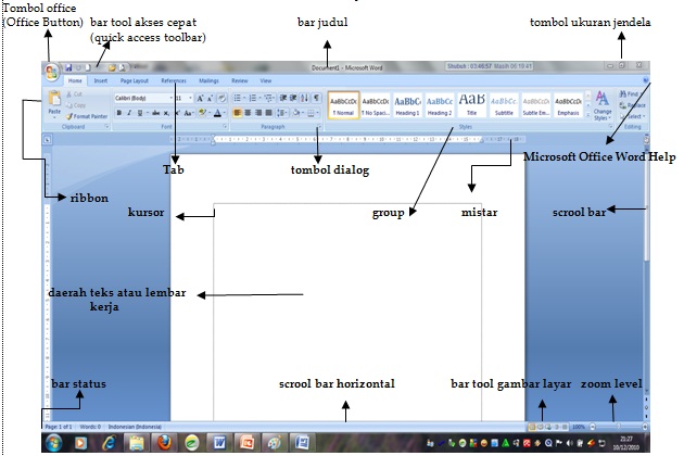 Materi Dasar Komputer Operasi dasar komputer MS Word  