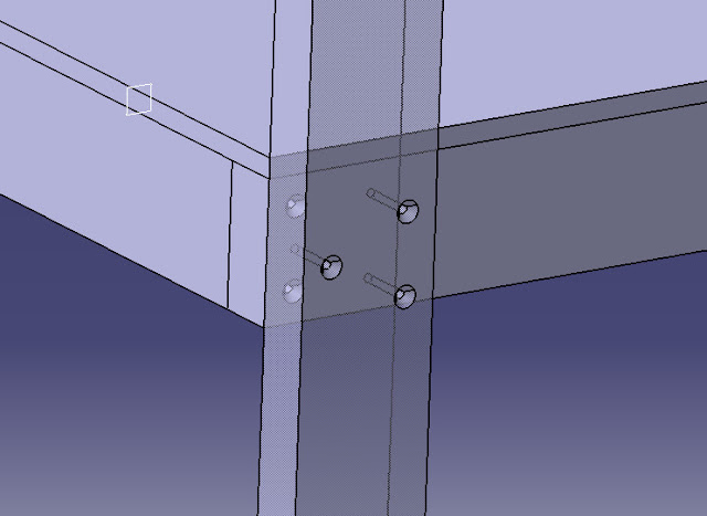 computer CAD shelf design, screw, wood, garage shelf, 2x4