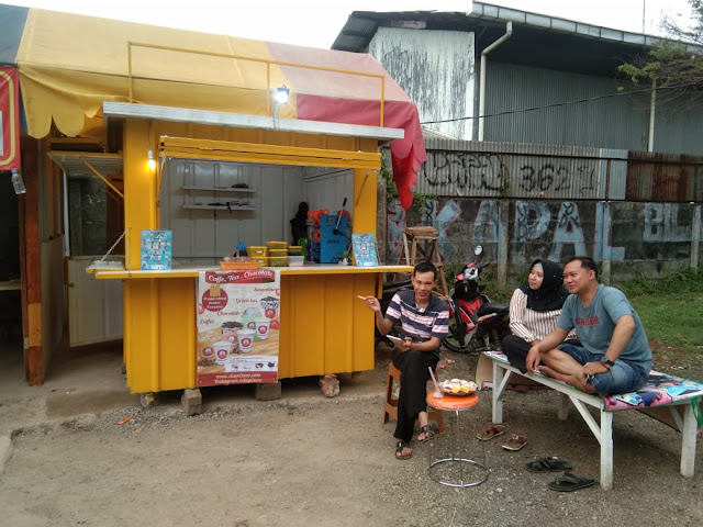 booth container, semi kontainer, gerobak dagang