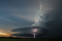 Supercell and Lightning over Nebraska