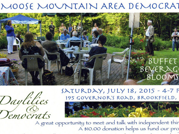 Moose Mountain Area Dems Event-Sat July 18th, 4-7