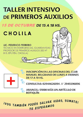 Taller Primeros Auxilios - Cholila - Club Social y Deportivo Manuel Belgrano