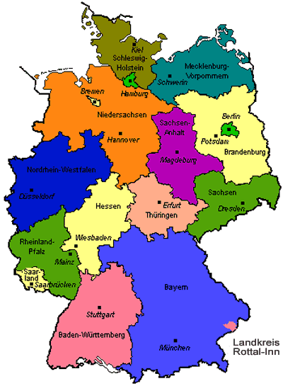 map of europe countries. Map of Germany Country