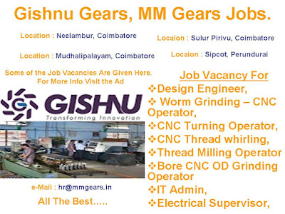 Gishnu Gears Jobs