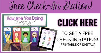 Click here to get a free printable or digital check in station.