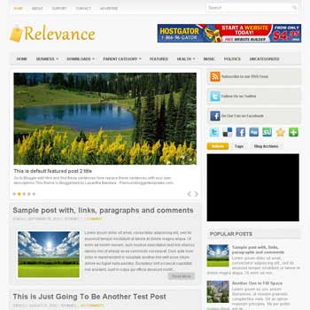 Relevance blog template. template image slider blog. magazine blogger template style. wordpress theme to blogger. template business blog template. template business for blogger blog