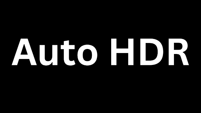 Auto HDR Auto HDR