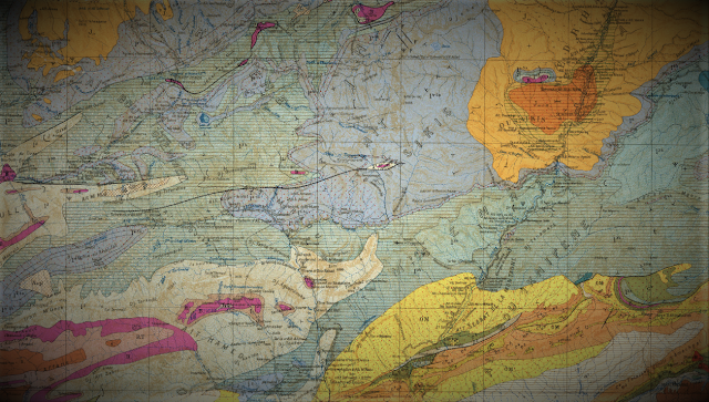 Carte Geologique De Ouaouizarht et Dades - الخريطة الجيولوجية لواوزغت ودادس