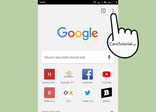 Cara Menghapus History Browsing Google Chrome Android