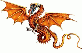 Orange colour dragon