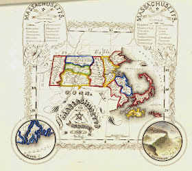 A hand-drawn map of Massachusetts.