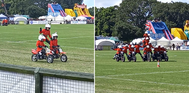 Motorbike display team