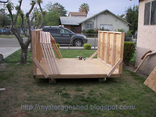 step 2 Building The Storage Shed Sidewalls