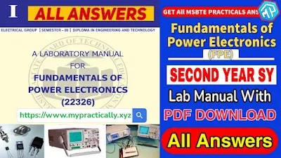 22326 Fundamentals of Power Electronics (FPE) Lab Manual Answers PDF