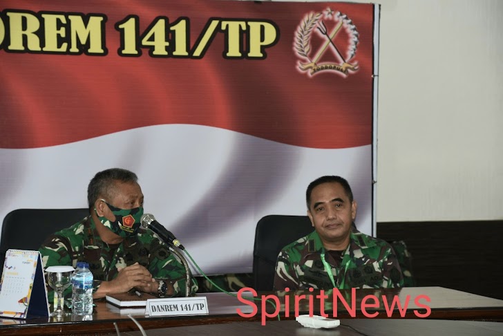 Brigjen TNI Djashar, Selamat Datang Ketua Tim Irjen TNI di Makorem 141/Tp Bone 
