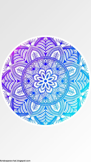 Fondo de Mandala en color turquesa