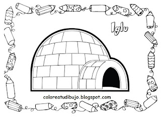 Dibujo de Iglu para colorear