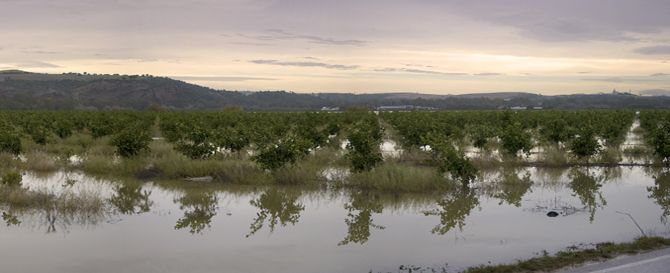 Inundación en los llanos de La Ina