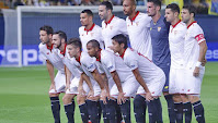 SEVILLA F. C. - Sevilla, España - Temporada 2016-17 - Kolodziejczak, Rami, N' Zonzi, Sergio Rico, Vitolo y Pareja; Franco Vázquez, Pablo Sarabia, Vietto, Mariano y Kiyotake - VILLARREAL C. F. 0 SEVILLA F. C. 0 - 28/08/2016 - Liga de 1ª División, jornada 2 - Villarreal, Castellón, Estadio El Madrigal