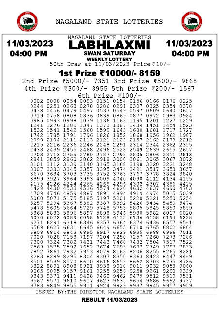 nagaland-lottery-result-11-03-2023-labhlaxmi-swan-saturday-today-4-pm