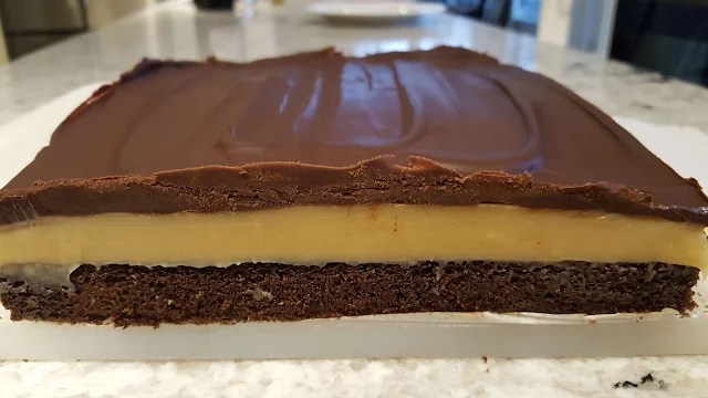 Three Layers: Ganache, Caramel, Brownie