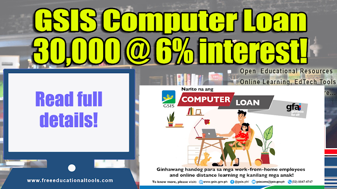 Update on GSIS Computer Loan, Borrow up to 30,000 with 6% interest