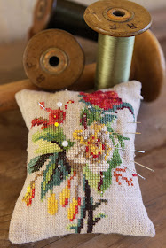 Embroided pincushion