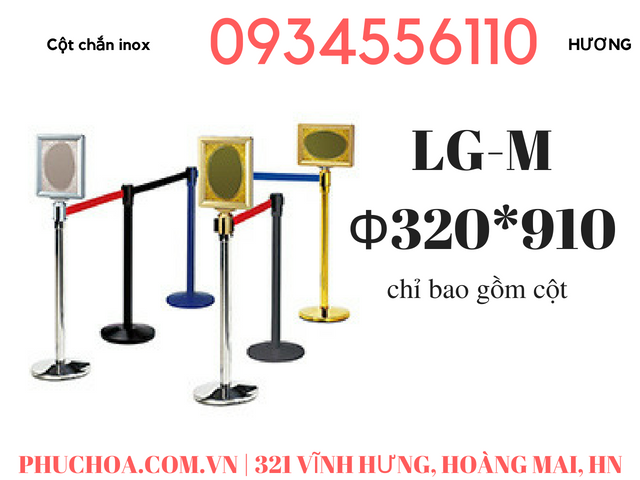 Cột chắn inox LG-M giá rẻ