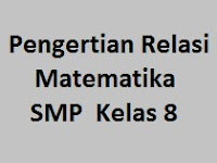 Rangkuman Materi Pengertian Relasi Dilengkapi Pembahasan Contoh Soal Matematika SMP Kelas 8 Lengkap