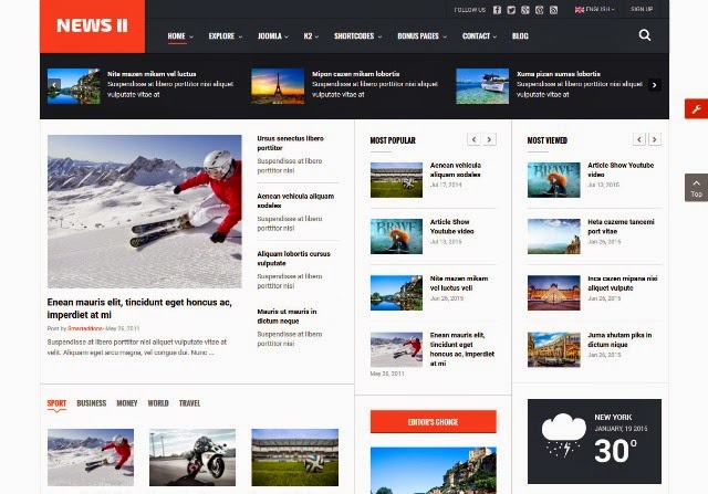 News II - Responsive News/Magazine Joomla Template