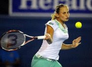 Jelena Dokic in her comeback at the Australian Open