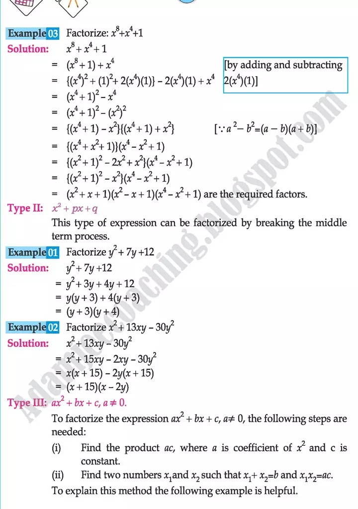 factorization-mathematics-class-9th-text-book