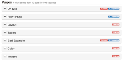 Displays the report from running UDOIT in a course - aggregates all the accessibility issues and offers way to fix them.