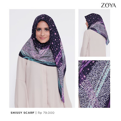 scarf zoya, segiempat zoya, kerudung zoya terbaru, koleksi terbaru zoya 2018