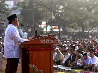 Ahmad Heryawan khutbah Ied (foto ROL)