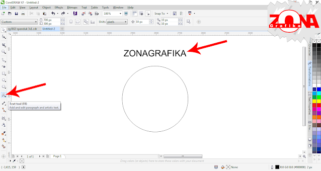 Cara Membuat Tulisan Melingkar dengan Corel Draw X7