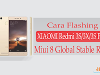 Cara Flashing Xiaomi Redmi 3s/3x/3s pro MIUI 8 global stable rom