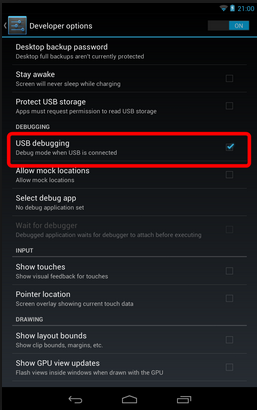 usb+debugging