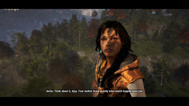 Screenshot from a cutscene in Far Cry 4