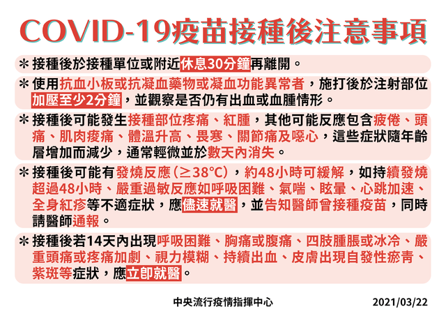 即時查核 哪些人群不適合接種新冠疫苗 記得做以下幾點的圖片 誤導內容 Mygopen