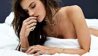 Alessandra Ambrosio naked photoshoot for Jacquie Aiche Jewelry