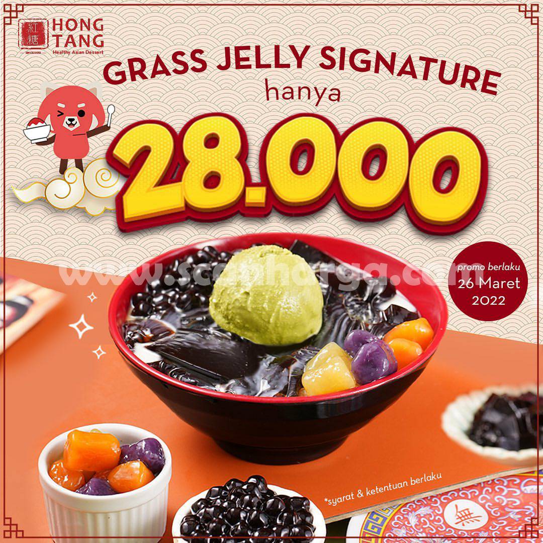 Promo HONG TANG GRASS JELLY SIGNATURE Hanya Rp. 28.000